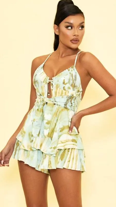 Celia open back romper