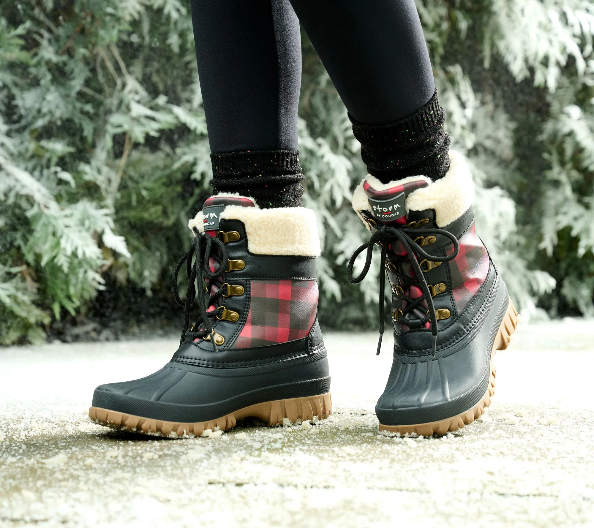 Cougar Waterproof Lace-Up Winter Boots - Carlisle