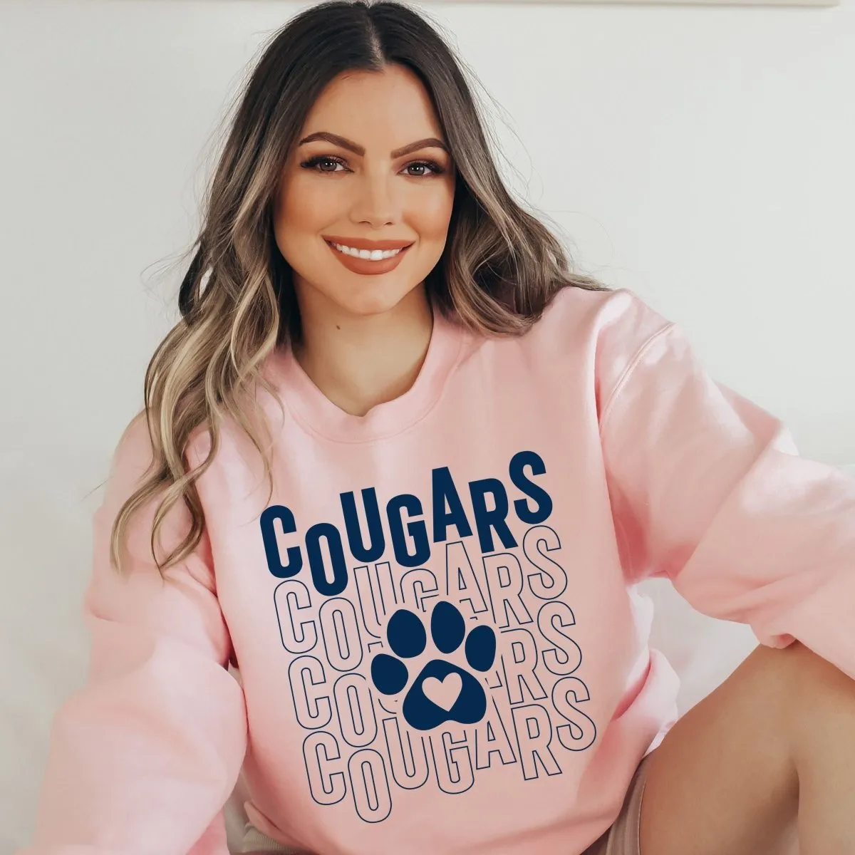 Cougars Repeat with Heart Paw Sweatshirts - Hunt Club Elementary