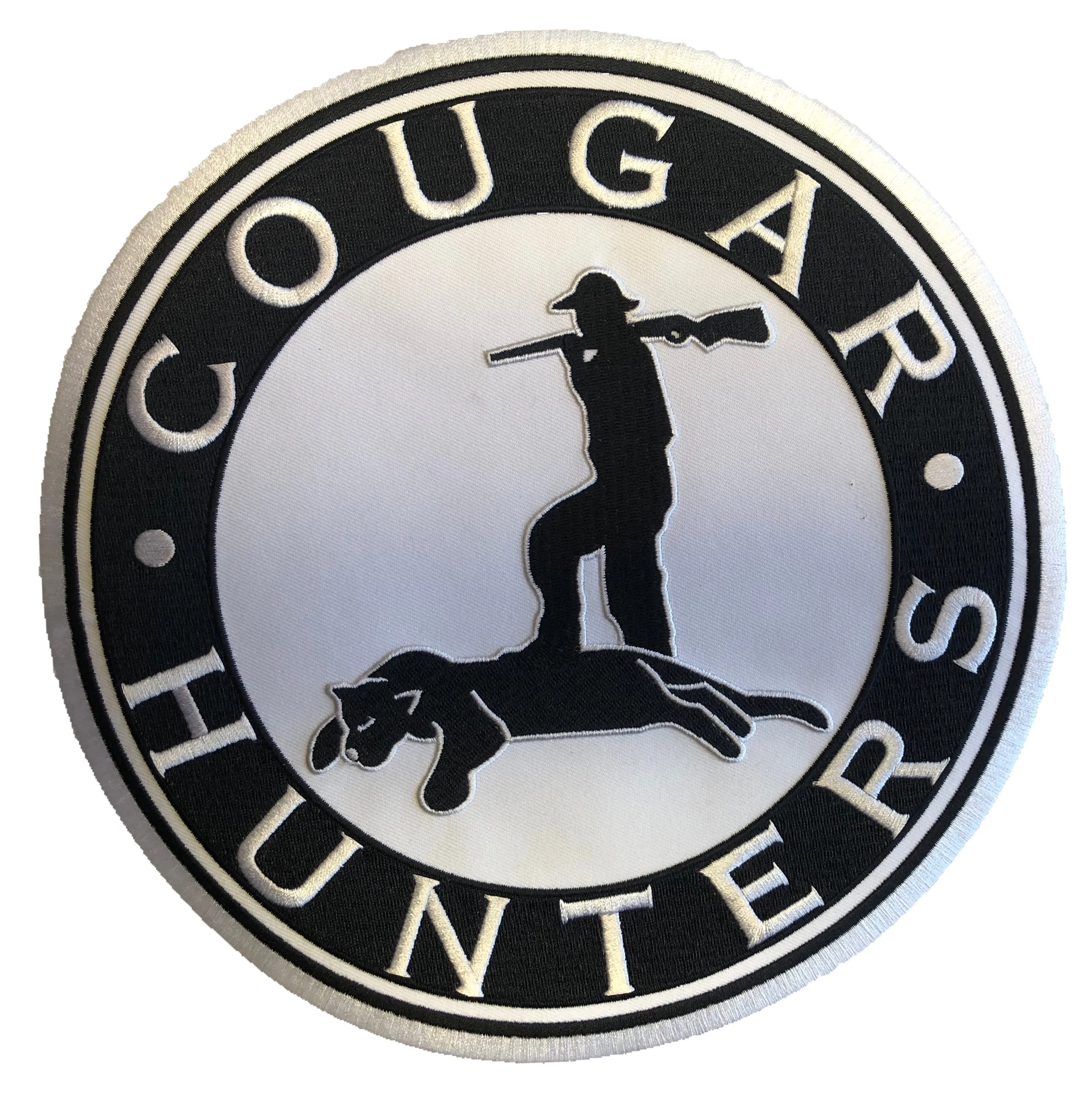 Custom Hockey Jerseys with the Cougar Hunters Twill Logo