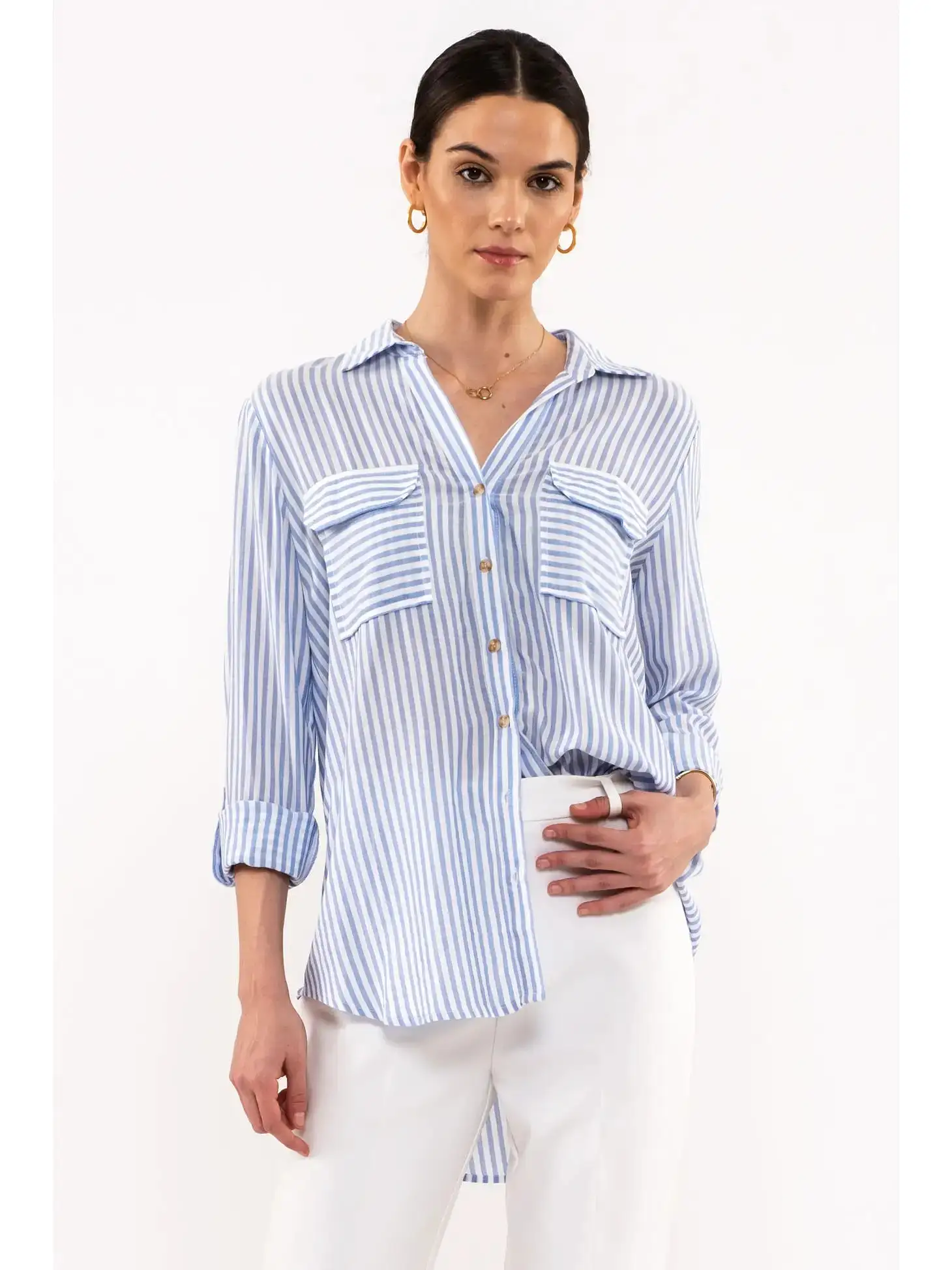 Everyday Chic Button Up Blouse