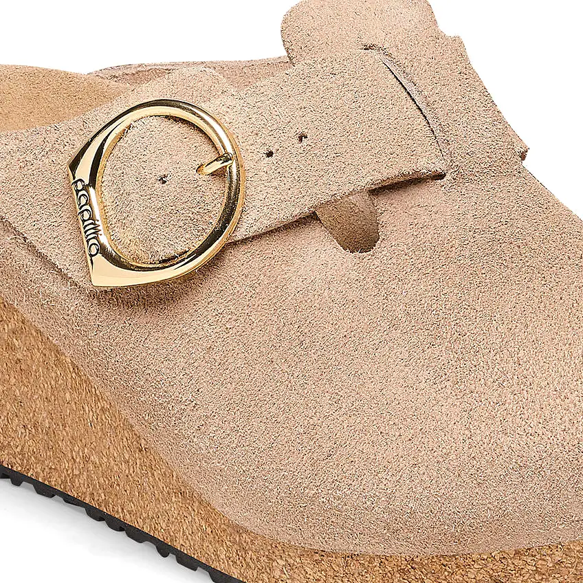 Fanny Ring Buckle - Warm Sand Suede||Fanny à boucle ronde - Suède sable chaud