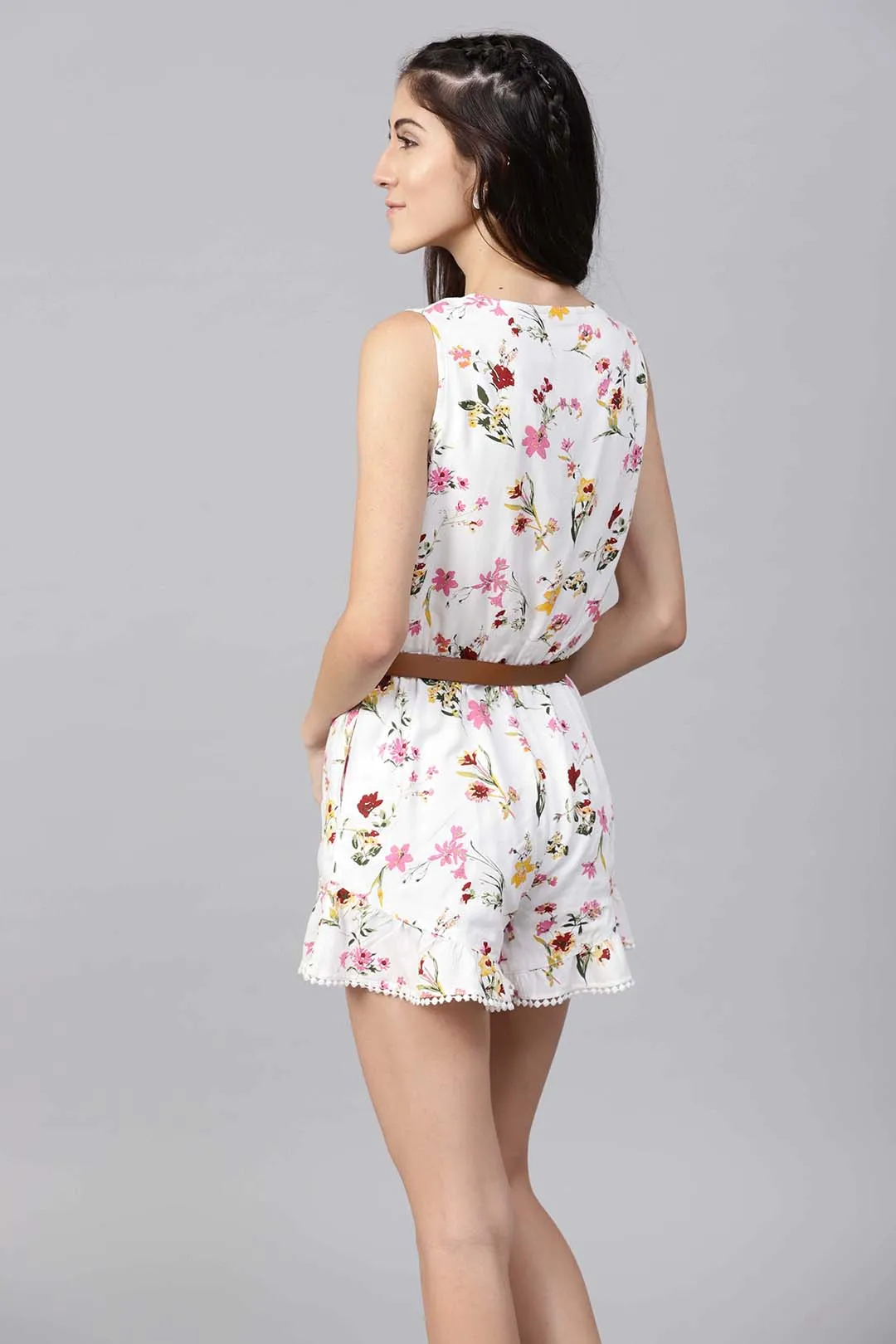 Floral Ruffle Romper