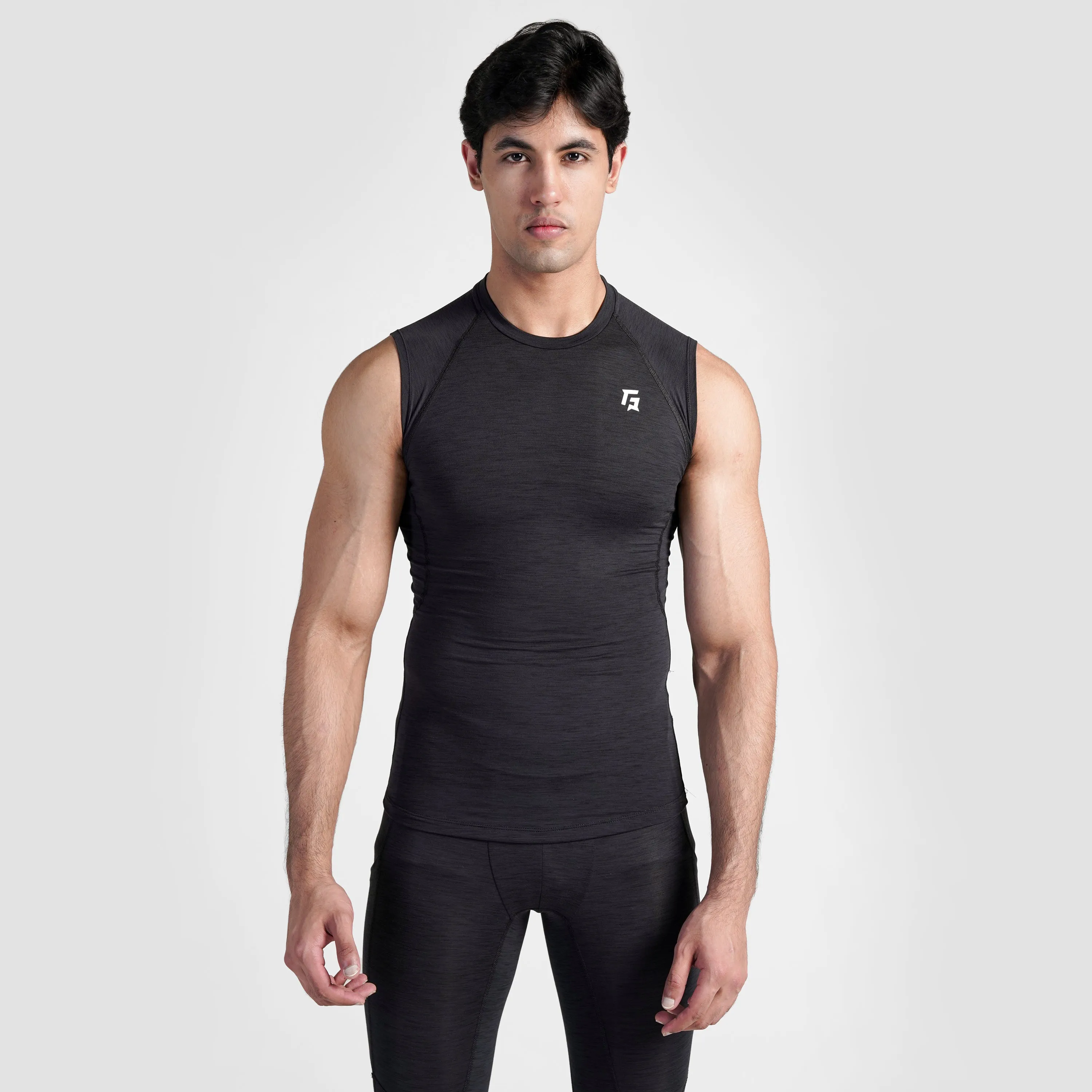 GA Compression Sleeveless (Charcoal)