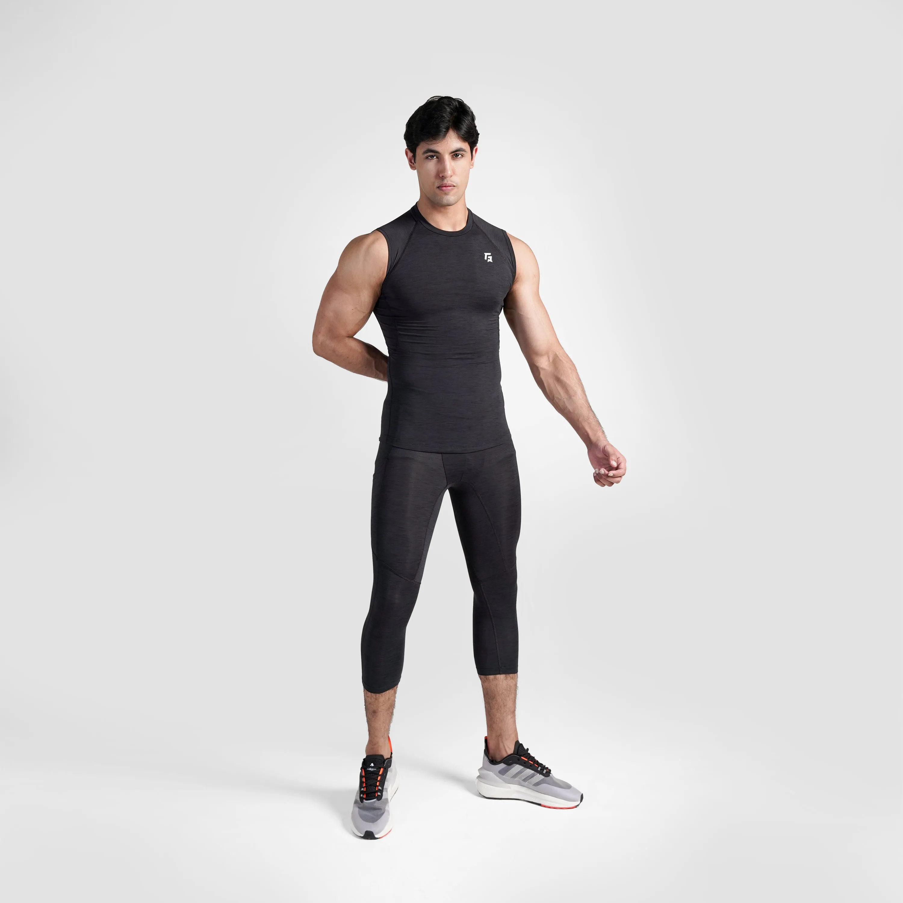 GA Compression Sleeveless (Charcoal)