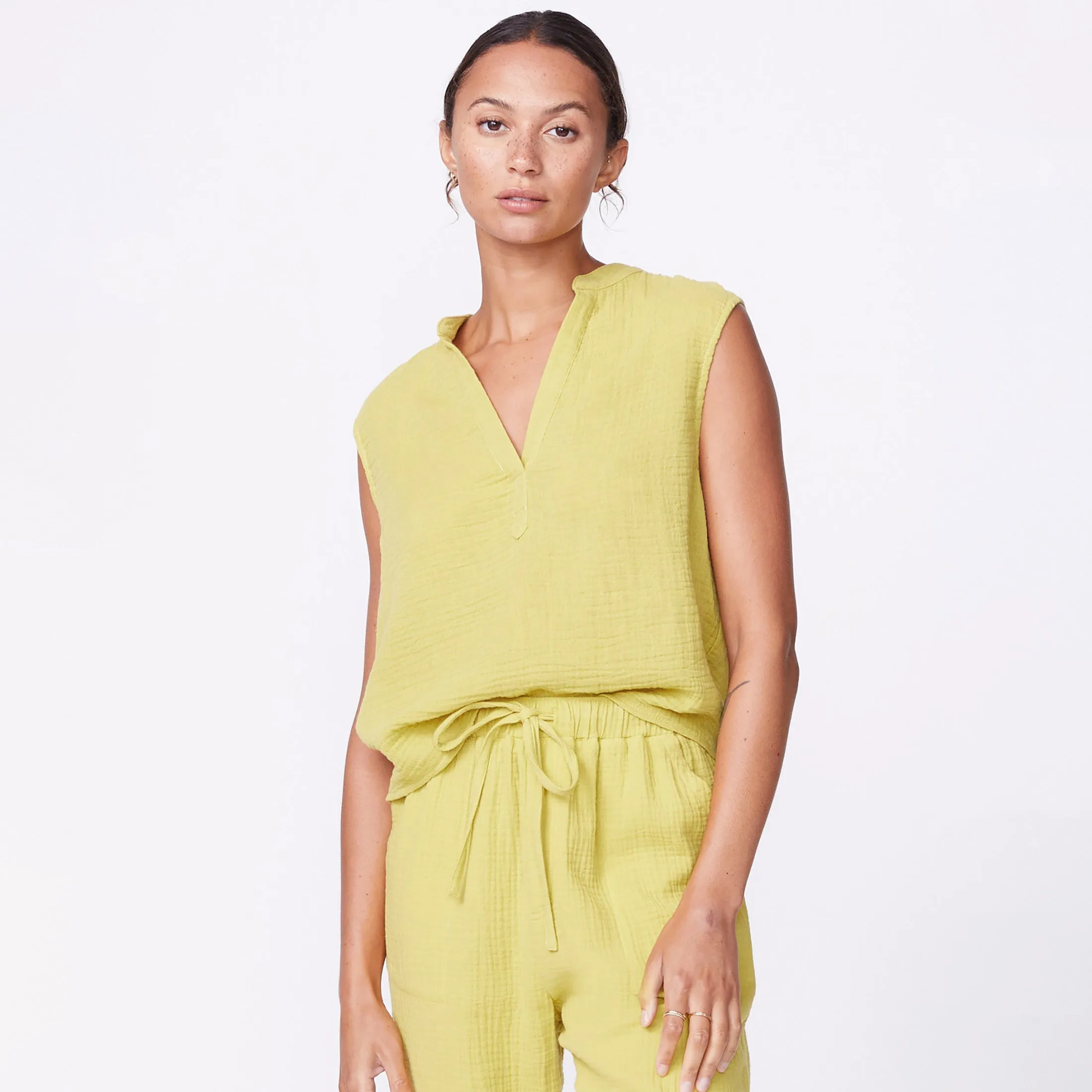 Gauze Sleeveless Top