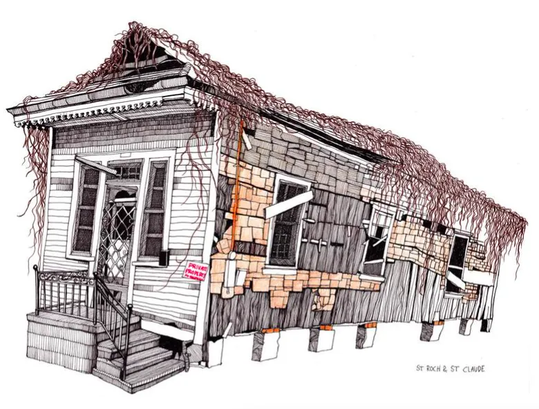 House Illustration Prints by Fox & Comet