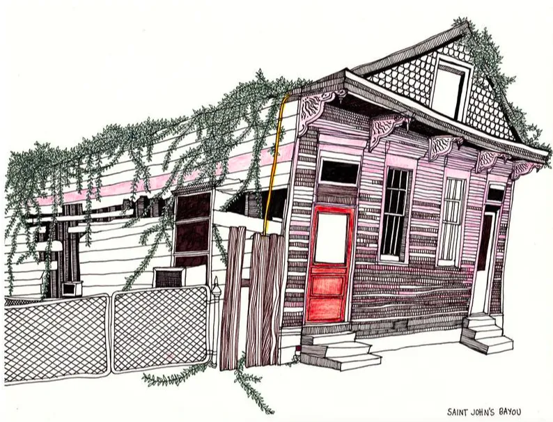 House Illustration Prints by Fox & Comet