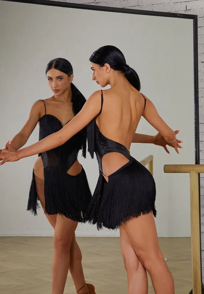 Intriguing Black Practice Dance Outfit | 2404