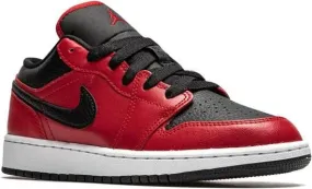 Jordan Kids Air Jordan 1 Low Black Pebbled sneakers Red