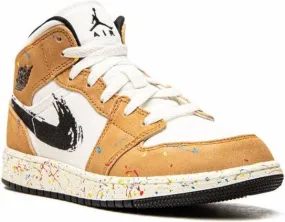 Jordan Kids Air Jordan 1 Mid SE Brushstroke sneakers Brown