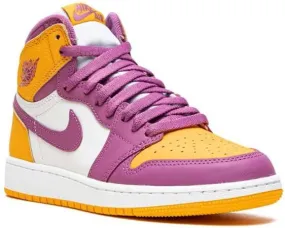 Jordan Kids Air Jordan 1 Retro High OG Brotherhood sneakers Yellow