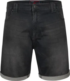 Kam Cougar Stretch Denim Shorts - Charcoal