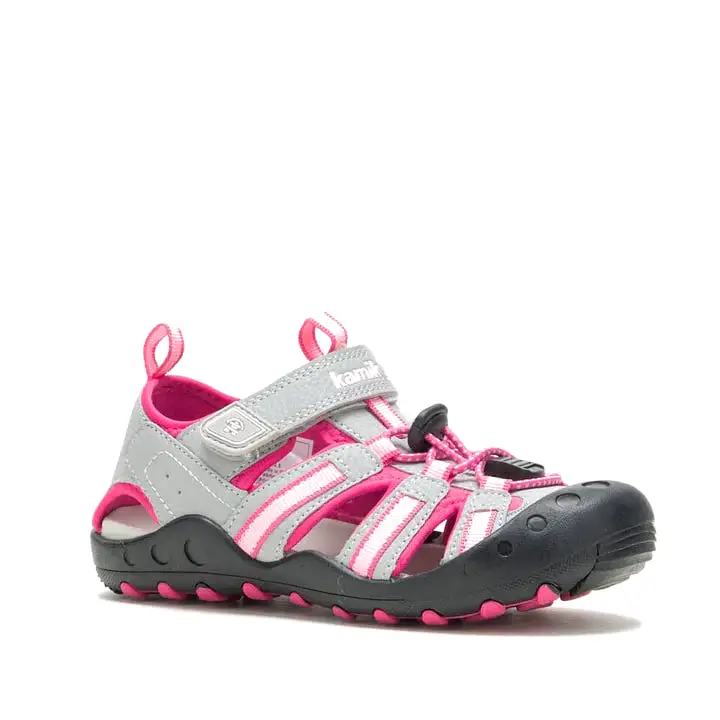 Kamik Grey/Pink Crab Toddler Sandal