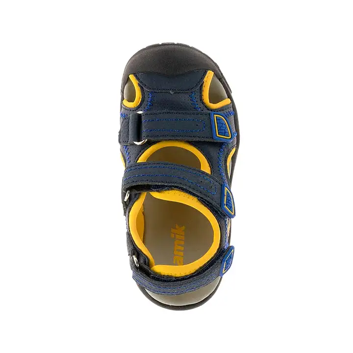 Kamik Navy/Citrus Seaturtle Toddler Sandal