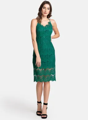 Lace Midi Sleeveless Dress