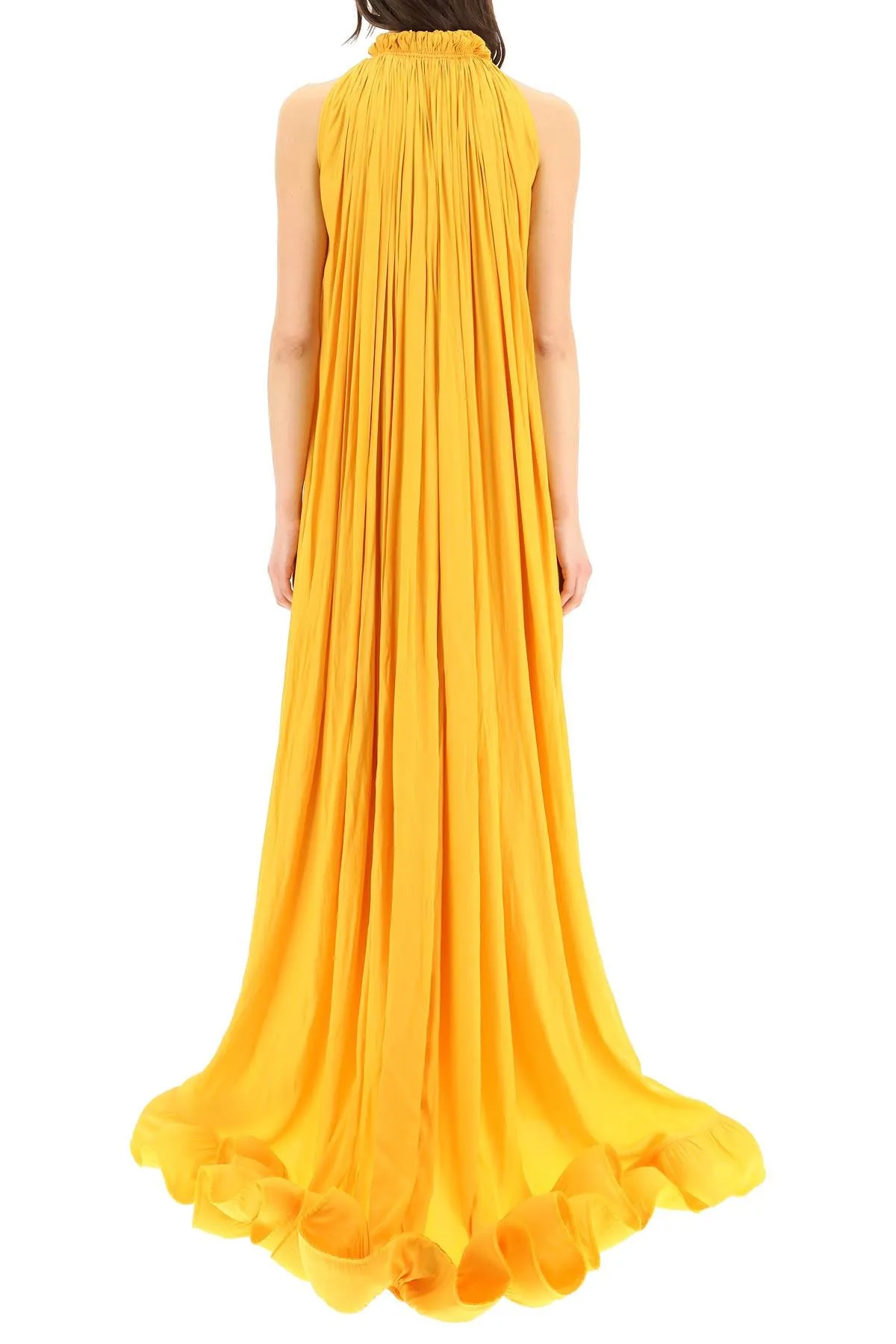 Lanvin Ruffled Sleeveless Gown