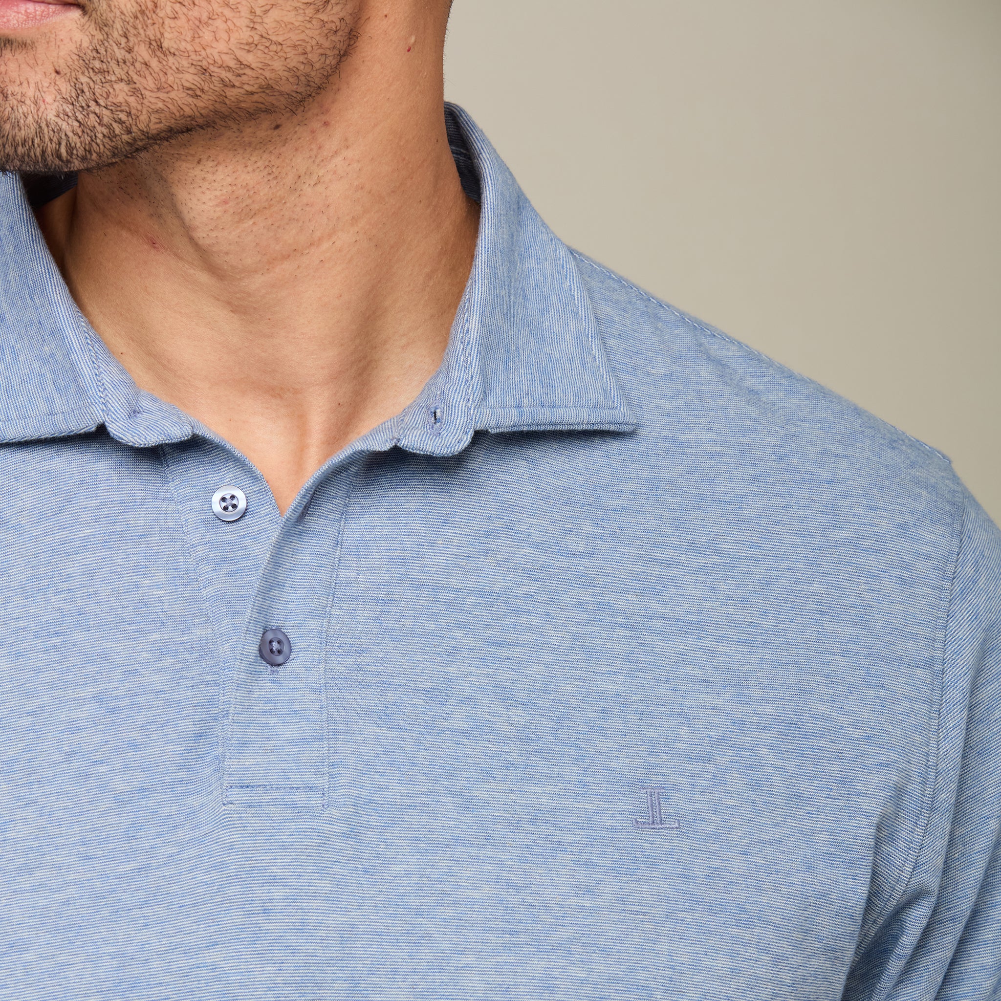 Lucchese Pima Cotton Polo :: Blue