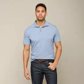 Lucchese Pima Cotton Polo :: Blue