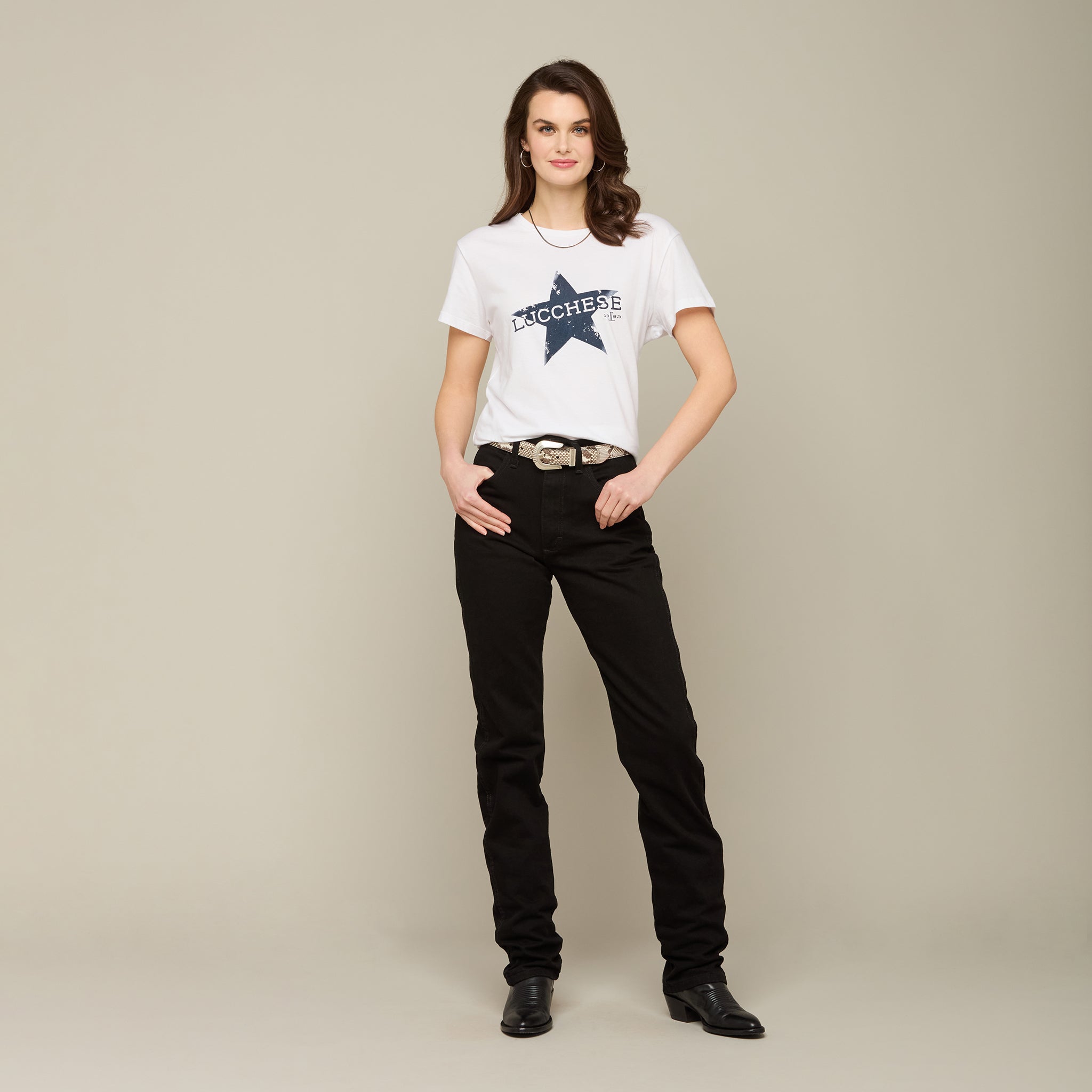 Lucchese Star Tee :: White