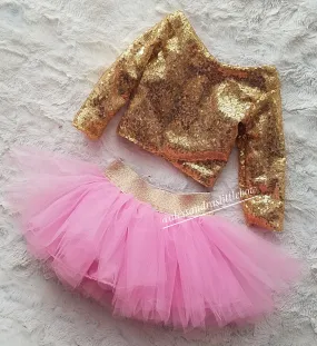 Luxury Tutu and Sequin Top Set