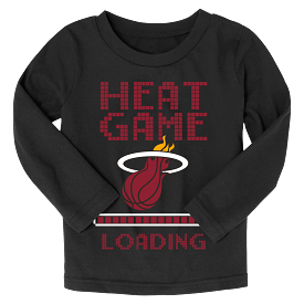 Miami HEAT Loading Up  Long Sleeve Kids Girl Tee