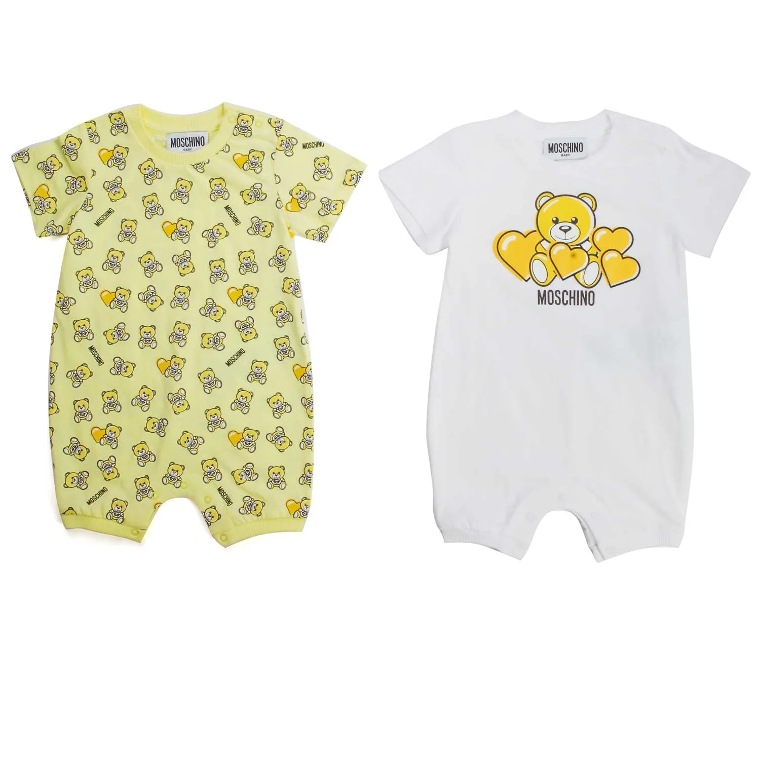 Moschino Baby Yellow Romper Set