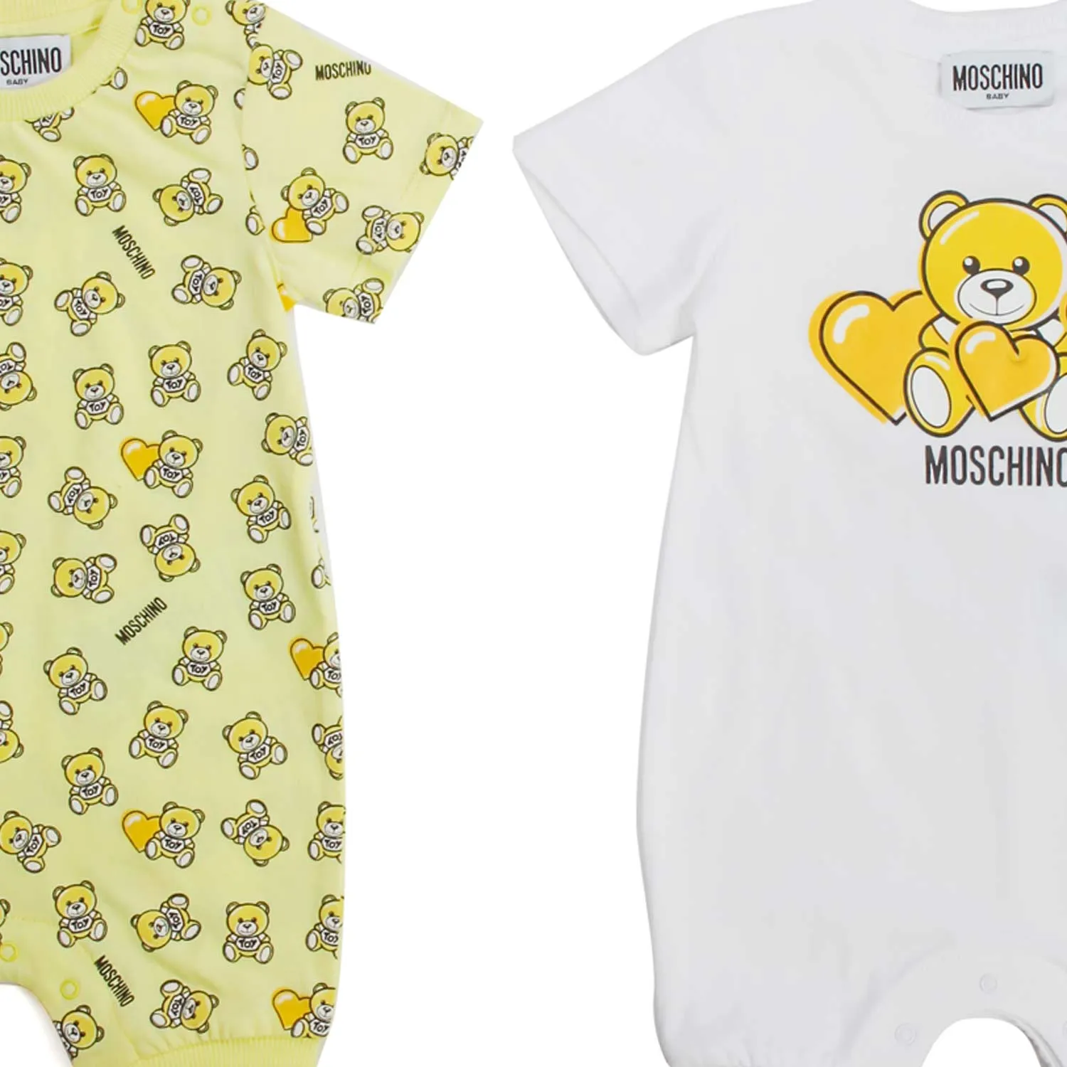 Moschino Baby Yellow Romper Set