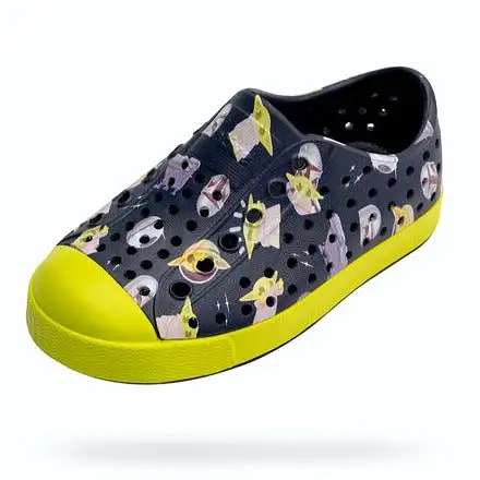 Native Shoes Regatta Blue/Chartreuse Green/Mando AOP Jefferson Star Wars Print Shoe