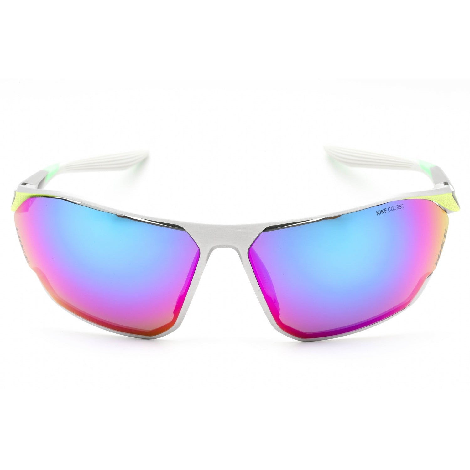 Nike DC3407 Sunglasses Brushed Silver / Turqoise Mirror