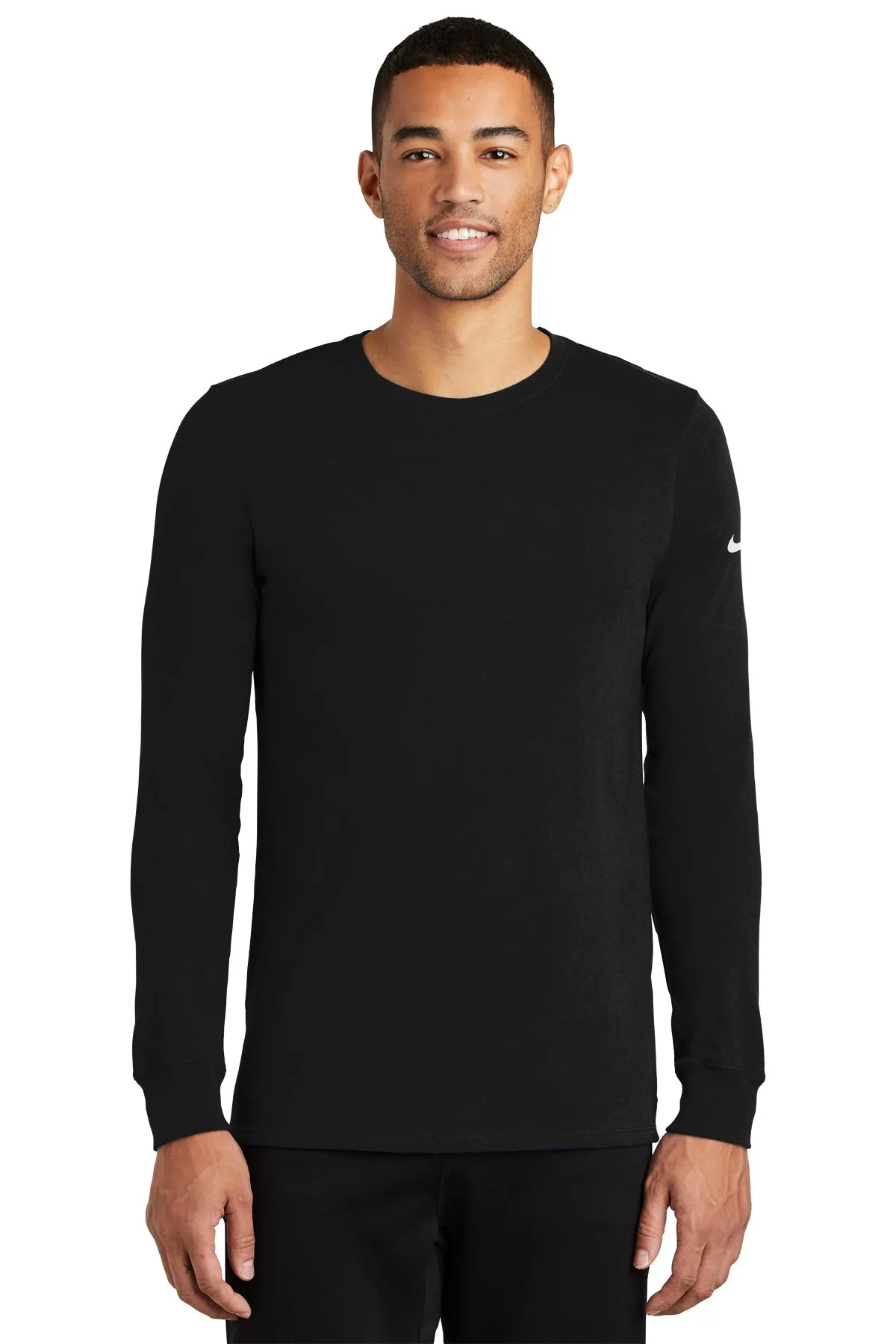 Nike Dri-FIT Long Sleeve Custom Tees, Black