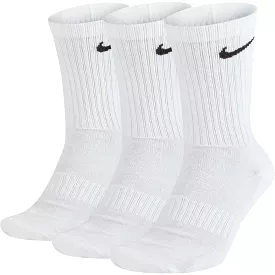 Nike Everyday Training Crew Socks Cushioned - White/Black (3 Pairs)