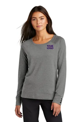 OGIO Ladies Command Long Sleeve Scoop Neck Tees, Gear Grey