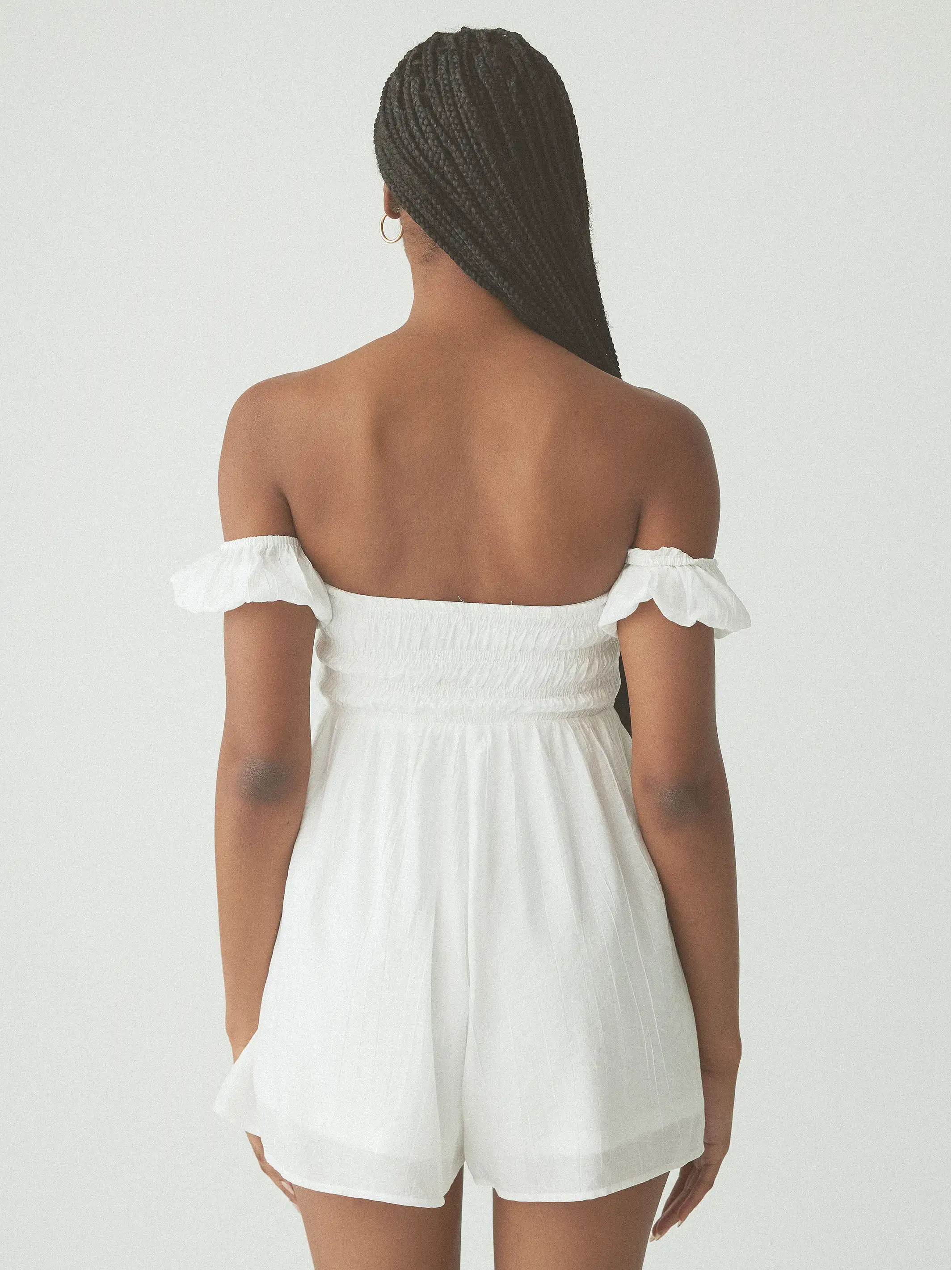 Puff Sleeve Brami Romper