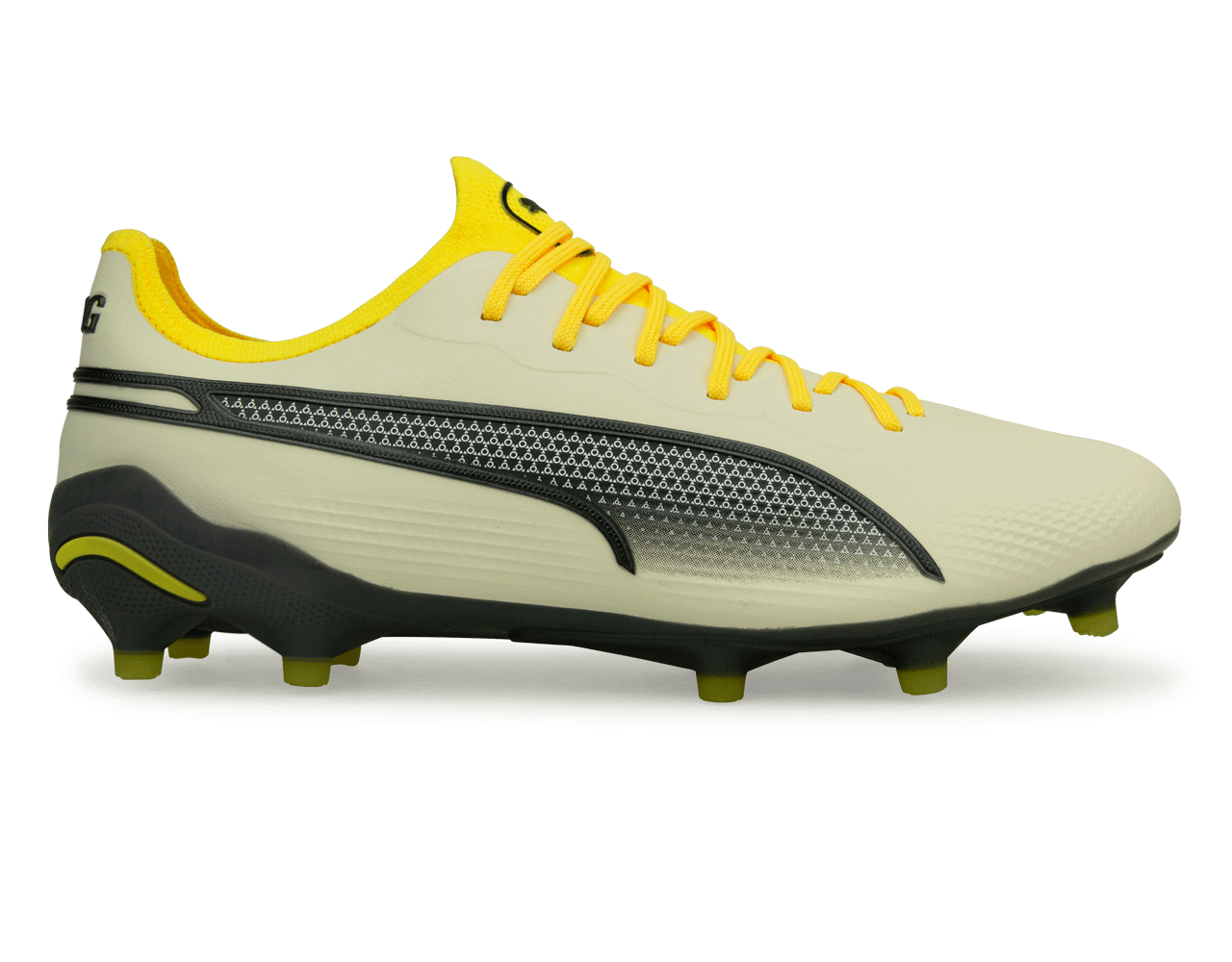 PUMA Men's King Ultimate FG/AG Alpine Snow/Asphalt Yellow