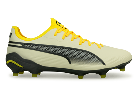 PUMA Men's King Ultimate FG/AG Alpine Snow/Asphalt Yellow