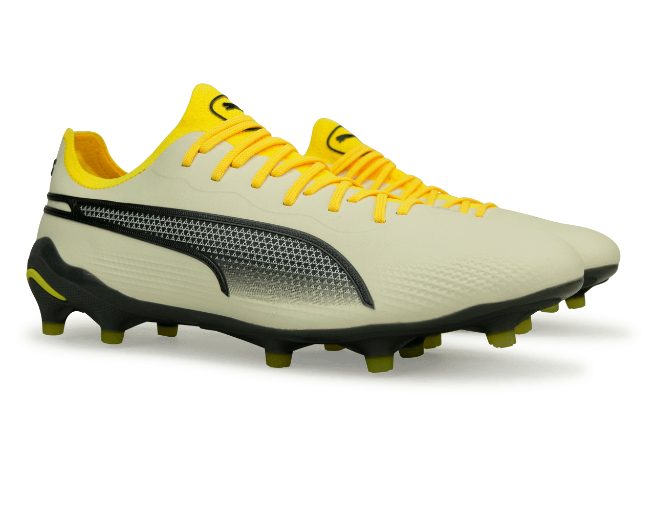 PUMA Men's King Ultimate FG/AG Alpine Snow/Asphalt Yellow