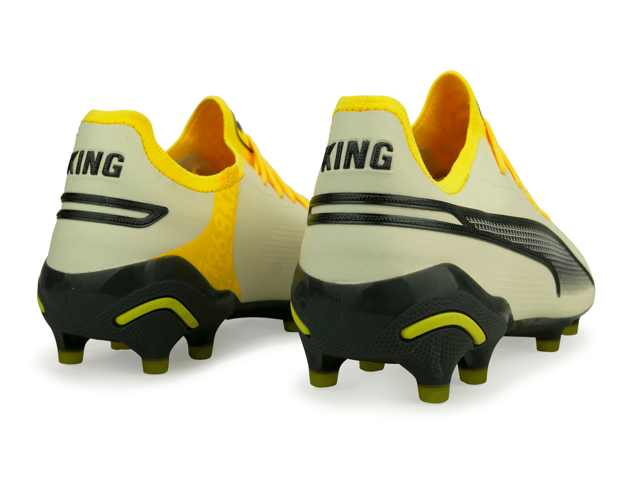 PUMA Men's King Ultimate FG/AG Alpine Snow/Asphalt Yellow