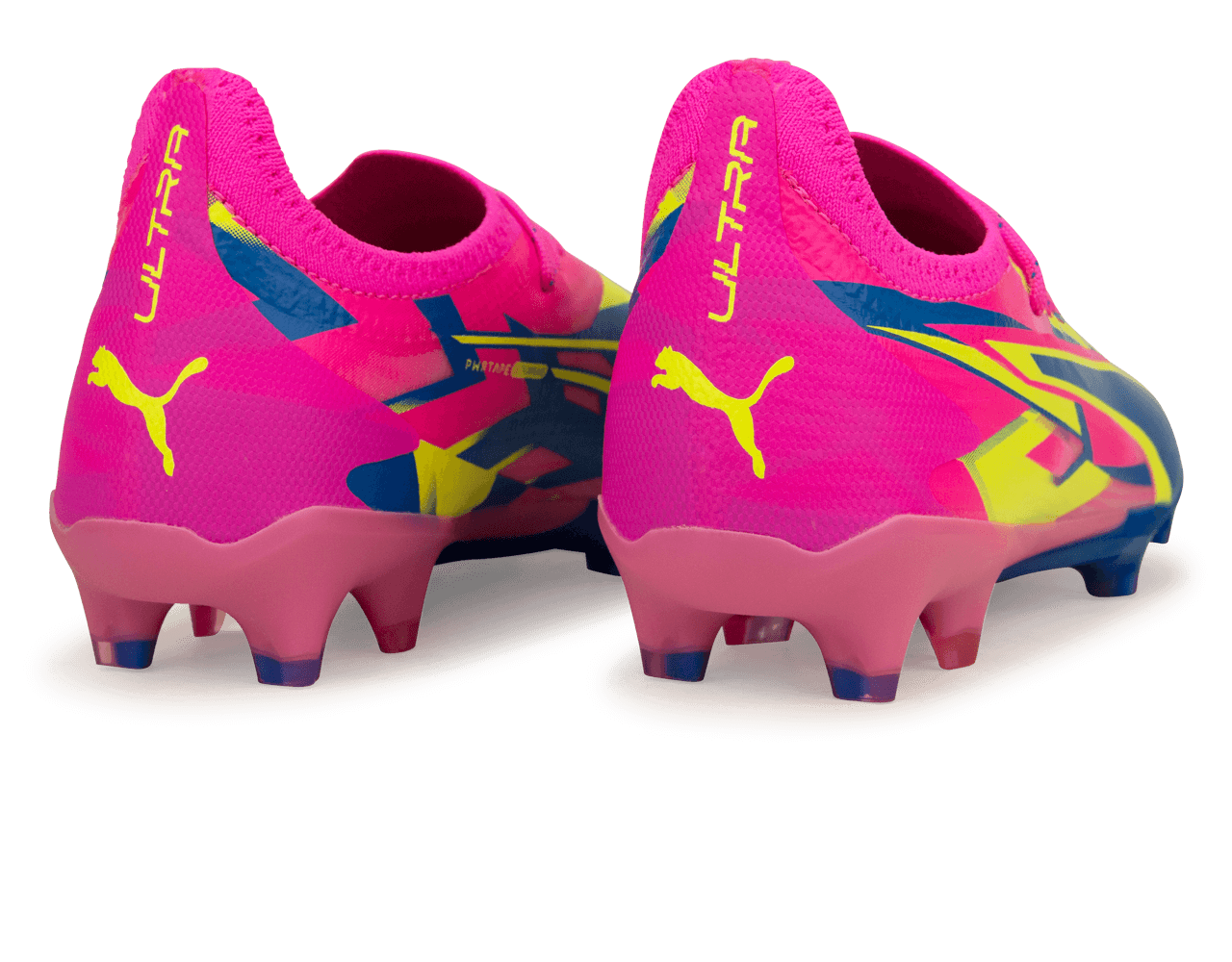 PUMA Men's Ultimate Energy FG/AG Pink/Blue/Yellow