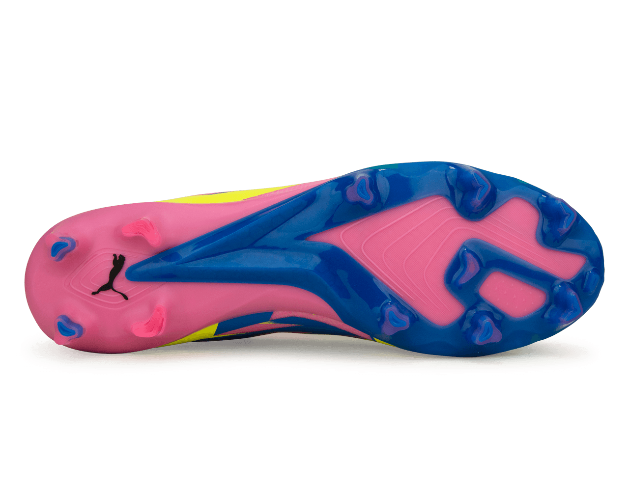 PUMA Men's Ultimate Energy FG/AG Pink/Blue/Yellow