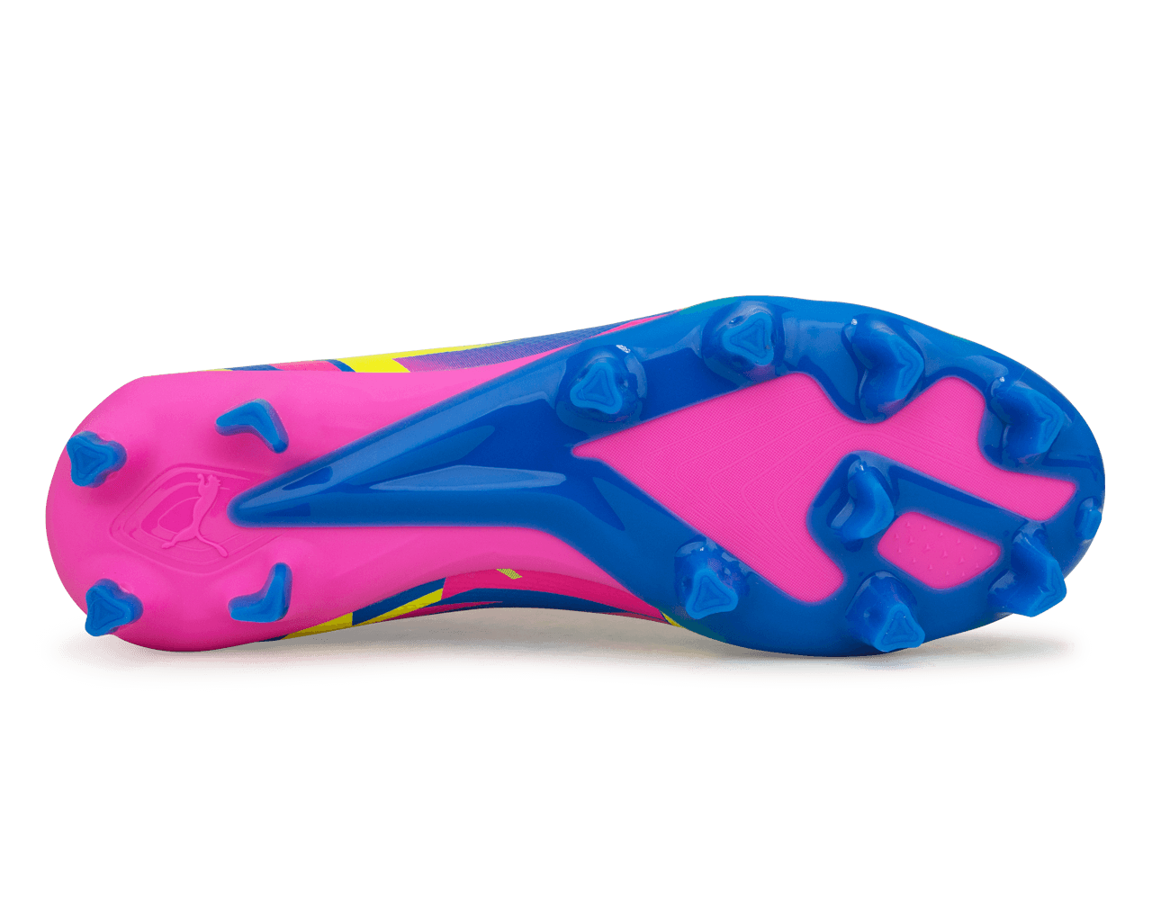 PUMA Men's Ultra Match Energy FG/AG Pink/Blue/Yellow