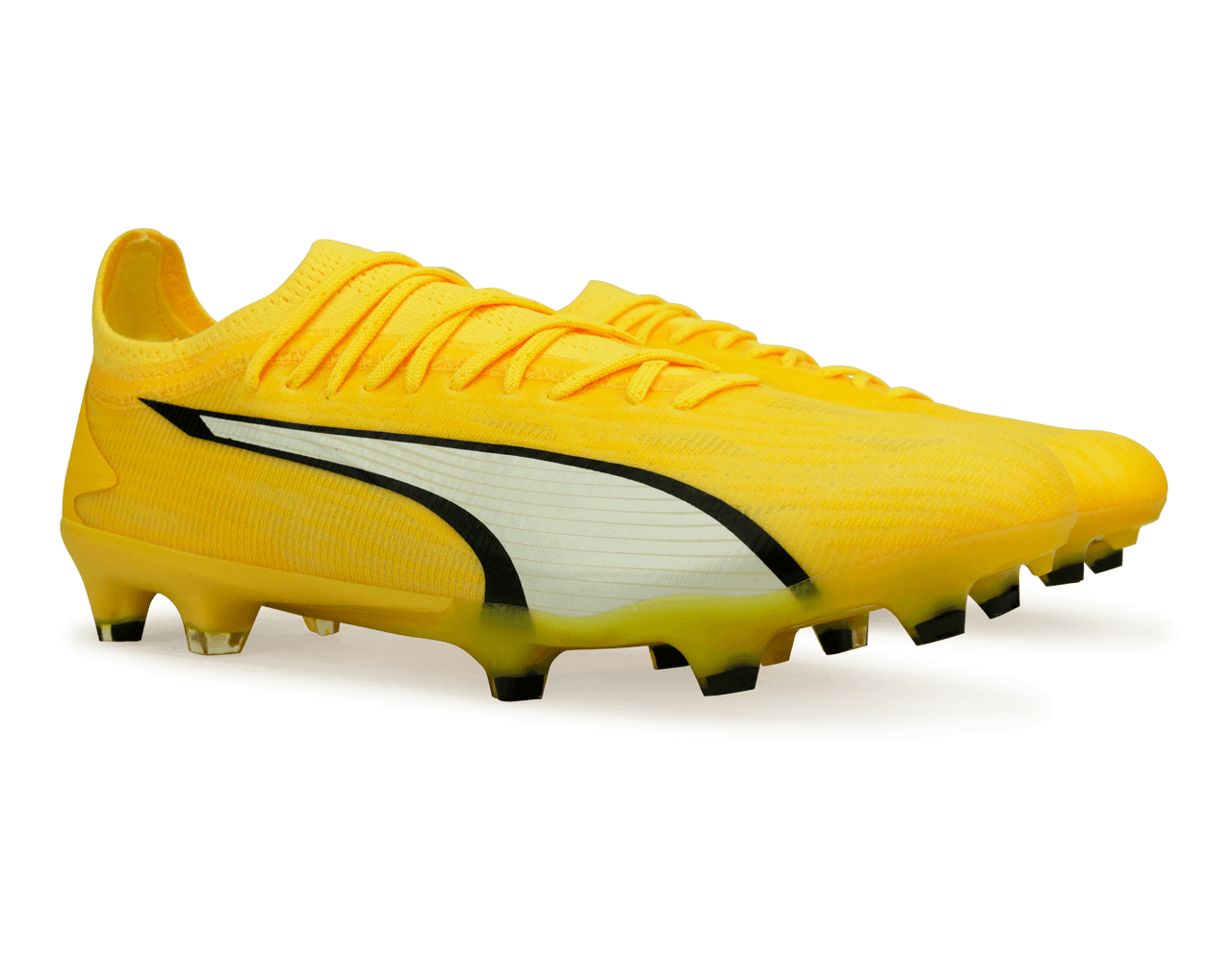 PUMA Men's Ultra Ultimate FG/AG Yellow Blaze/Black