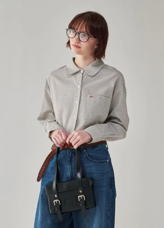 RONRON  |Plain Cotton Shirts & Blouses