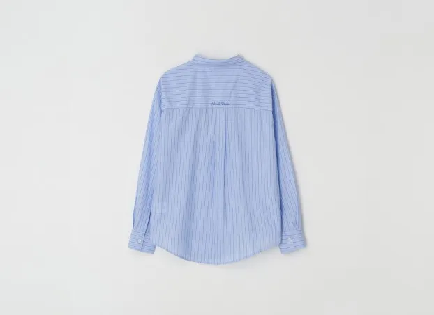 RONRON  |Plain Cotton Shirts & Blouses