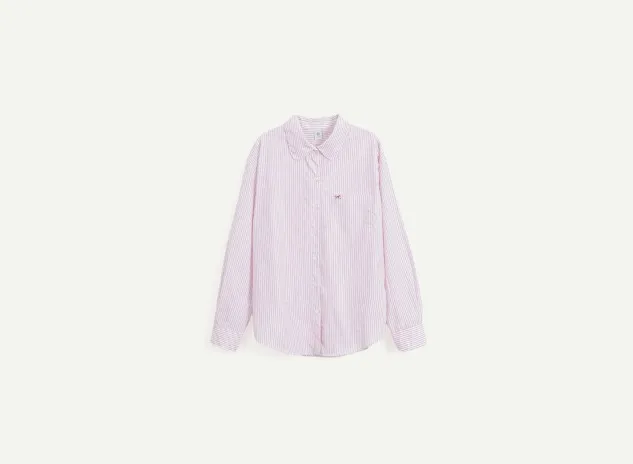 RONRON  |Plain Cotton Shirts & Blouses