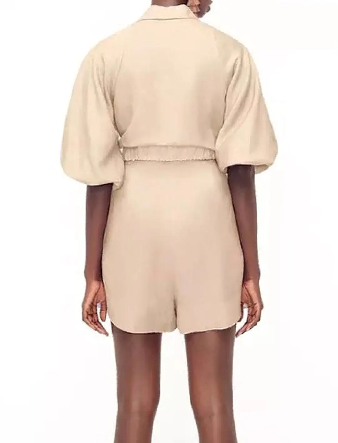 Safari Style Belted Romper