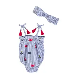 Sail Romper Set with Headband