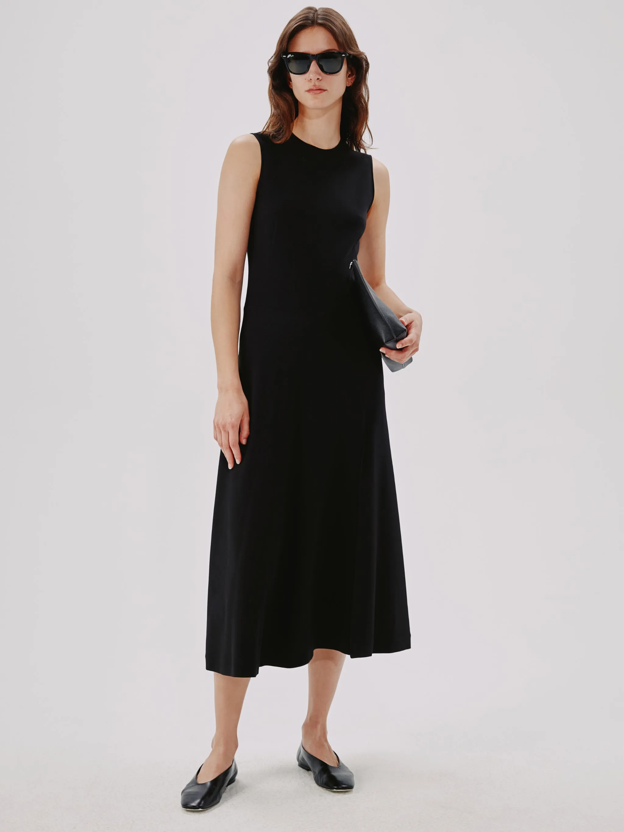 Sleeveless Crewneck Dress