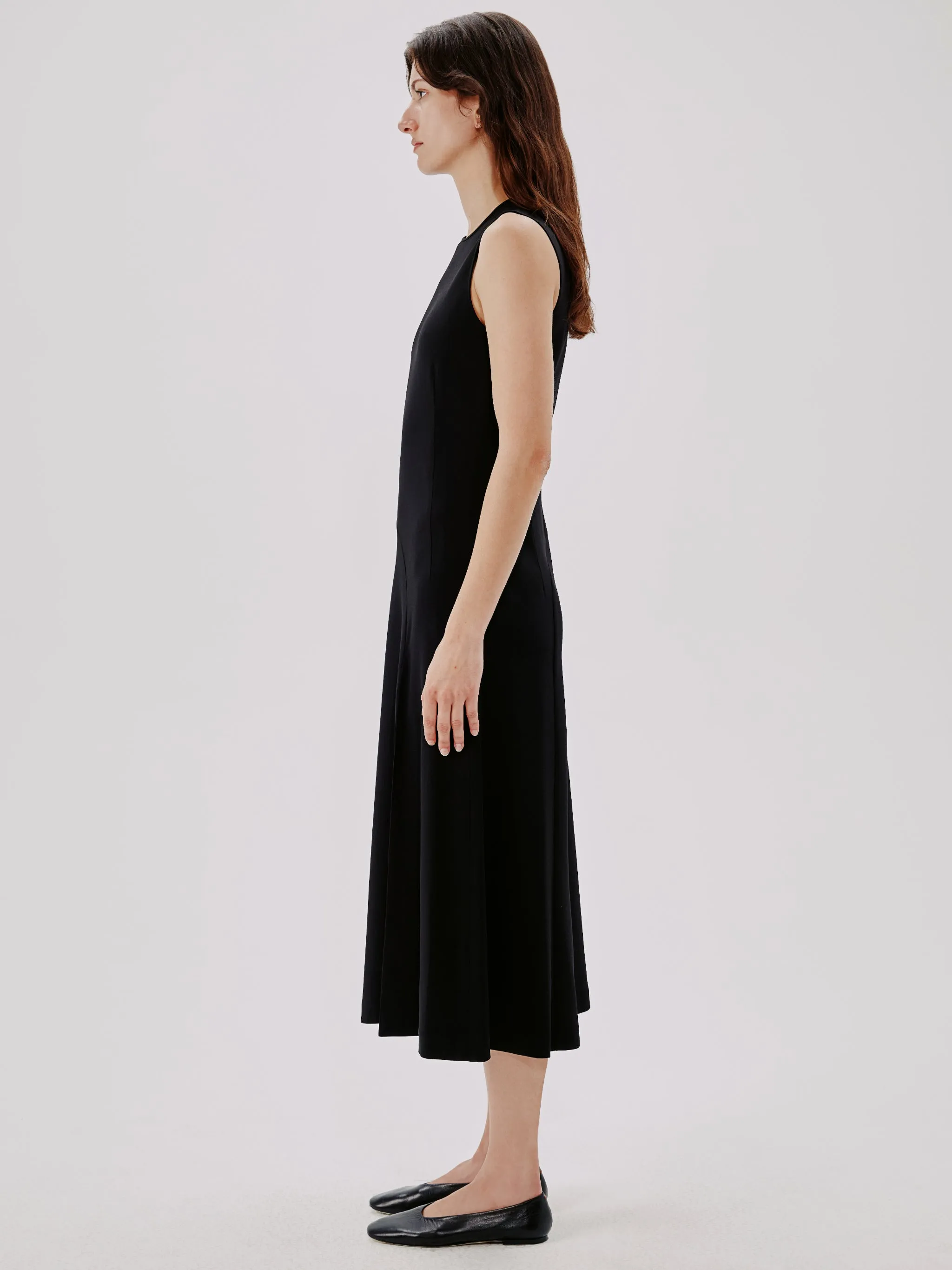 Sleeveless Crewneck Dress