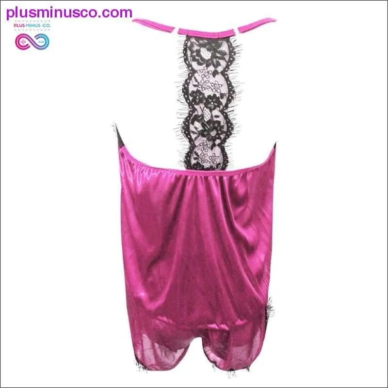 Sleeveless Strap Lace Trim Satin Cami Top Nightwear Femme